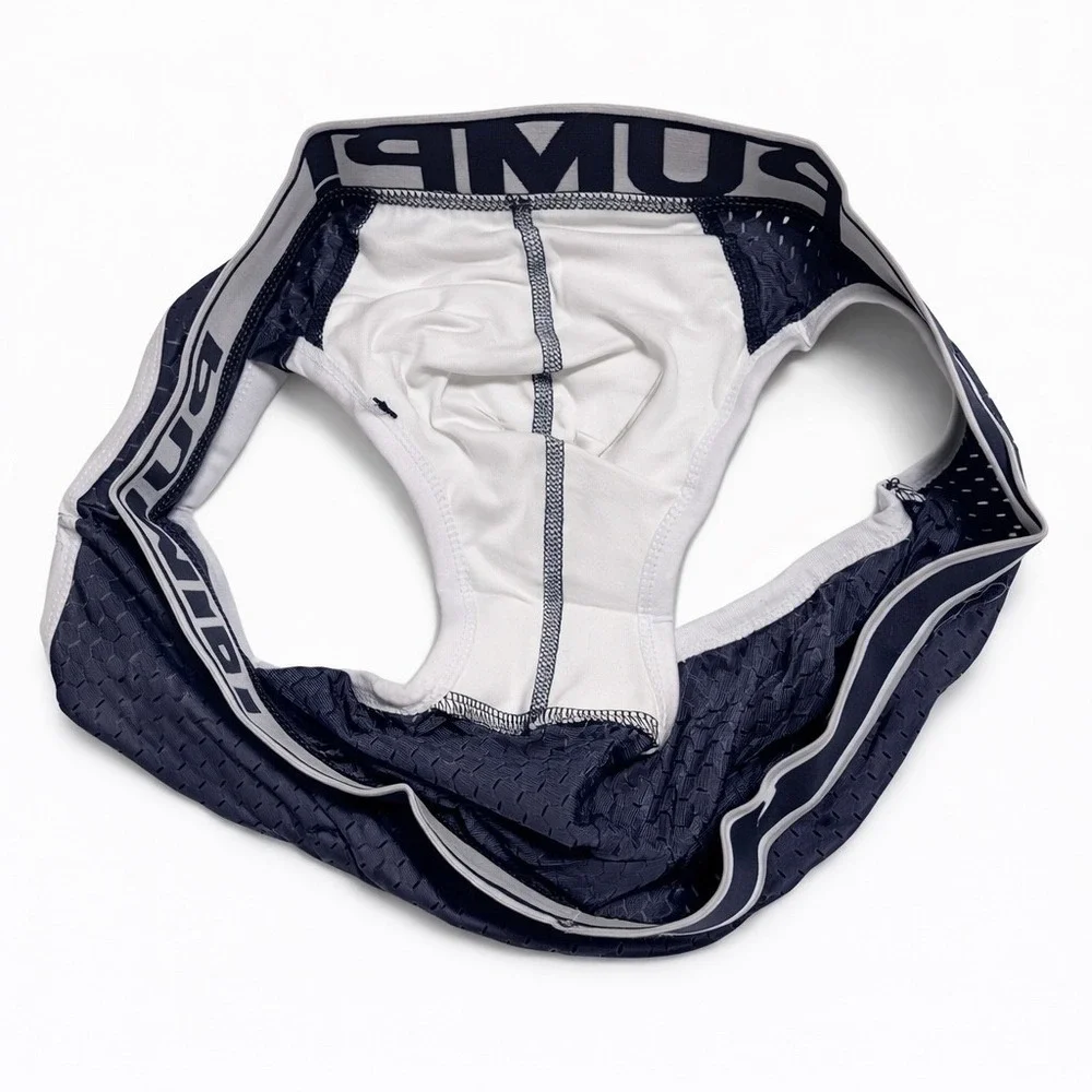 PUMP! Mesh Briefs Blue/White/Gray Size XXL (34-36)‎ NWT